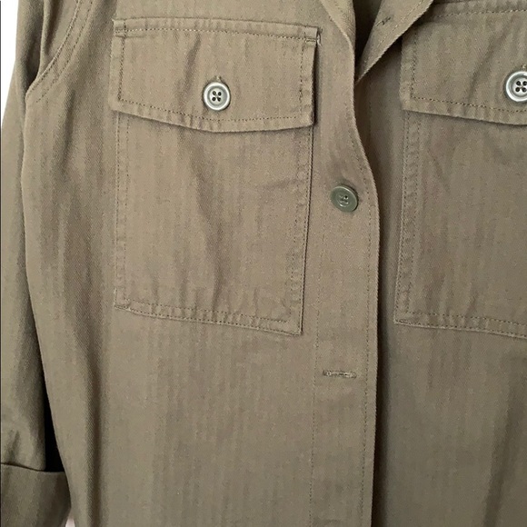 Dark Green Cutoff Jacket - Picture 2 of 4